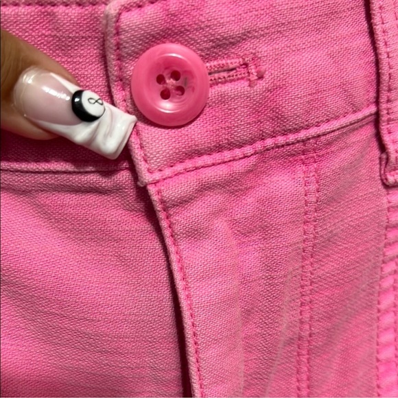 J. Crew Women's High Rise Garment-Dyed Foundry Pants-Barbie Pink Size 8 - Picture 6 of 7